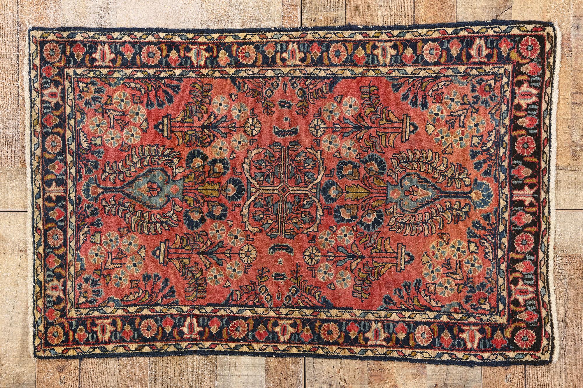 Antique Persian Hussainabad Hamadan Rug For Sale 2