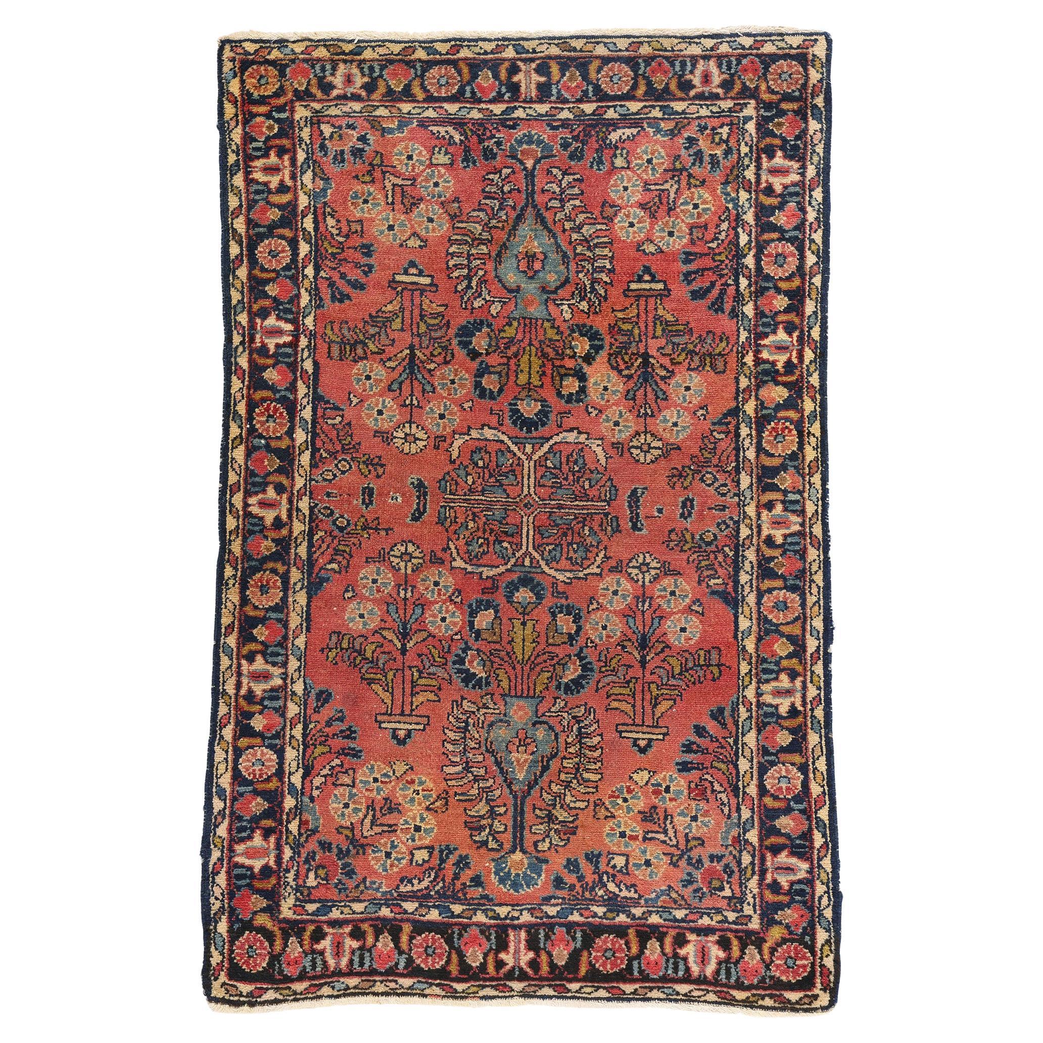 Antique Persian Hussainabad Hamadan Rug For Sale