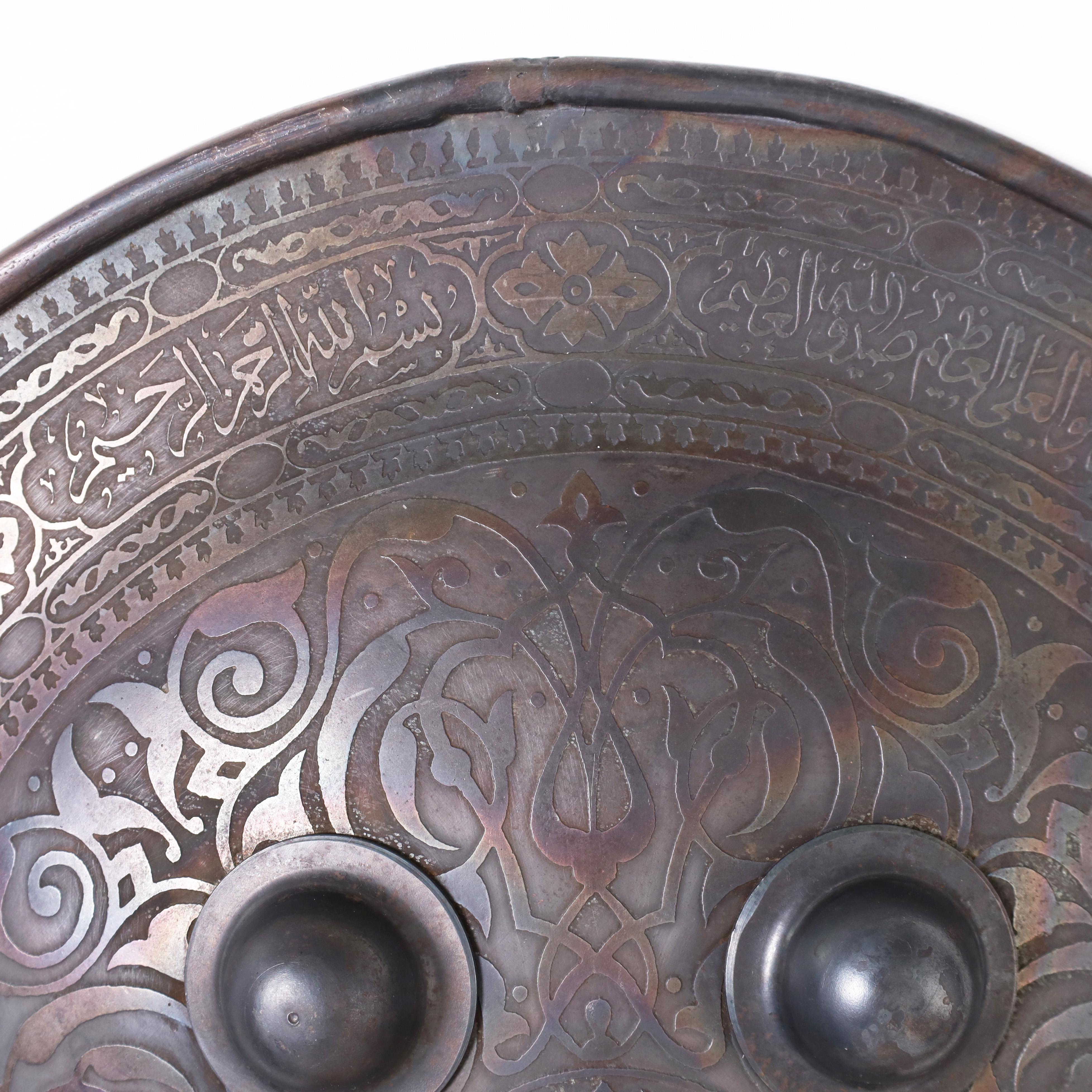 Antique Persian Iron Shield In Good Condition In Palm Beach, FL