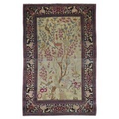 Tapis persan ancien d'Ispahan (Ahmad) de 4'3" x 6'10"