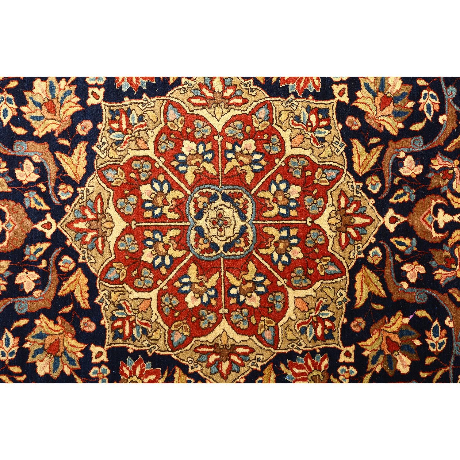 Tappeto antico Persiano Isfahan Ahmad Pair - Dimensioni: 6'9x4'9 In condizioni ottime in vendita a Los Angeles, CA