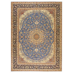 Antiker persischer Isfahan-Teppich 3,66 m x 4,66 m