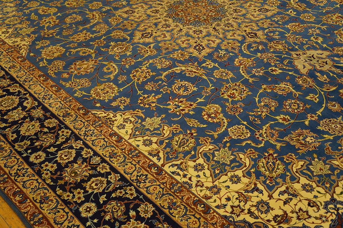 Hand-Knotted Antique Persian Isfahan Rug 10' 0