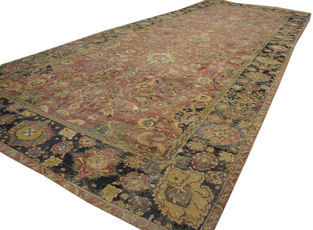 Mid-17th Century Mid 17th Century Safavid Isfahan Carpet ( 10'8