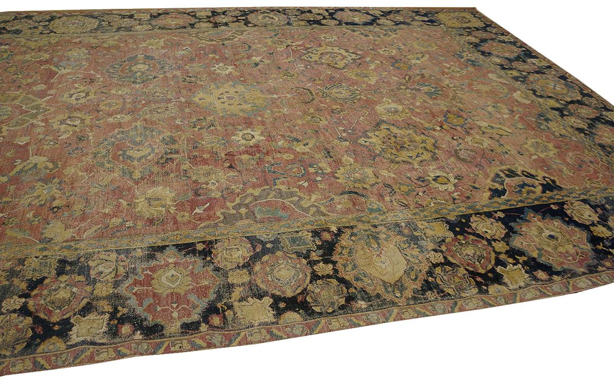 Mid 17th Century Safavid Isfahan Carpet ( 10'8