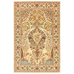 Antiker persischer Isfahan-Teppich 3' 6'' x5' 6''