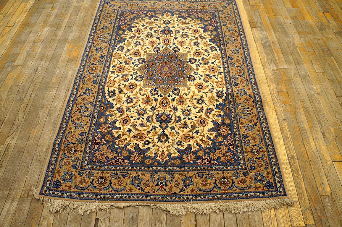 Antique Persian Isfahan Rug, Size: 3' 7'' x 5' 4''