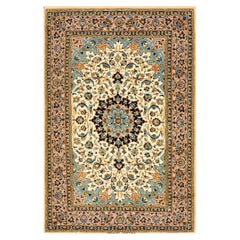 Antiker persischer Isfahan-Teppich 3' 7'' x 5' 5''