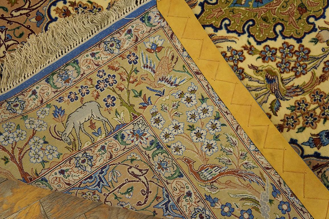 Mid-20th Century Mid 20th Century Persian Isfahan Rug ( 3'7