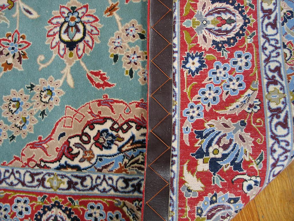 Hand-Knotted Antique Persian Isfahan Rug For Sale