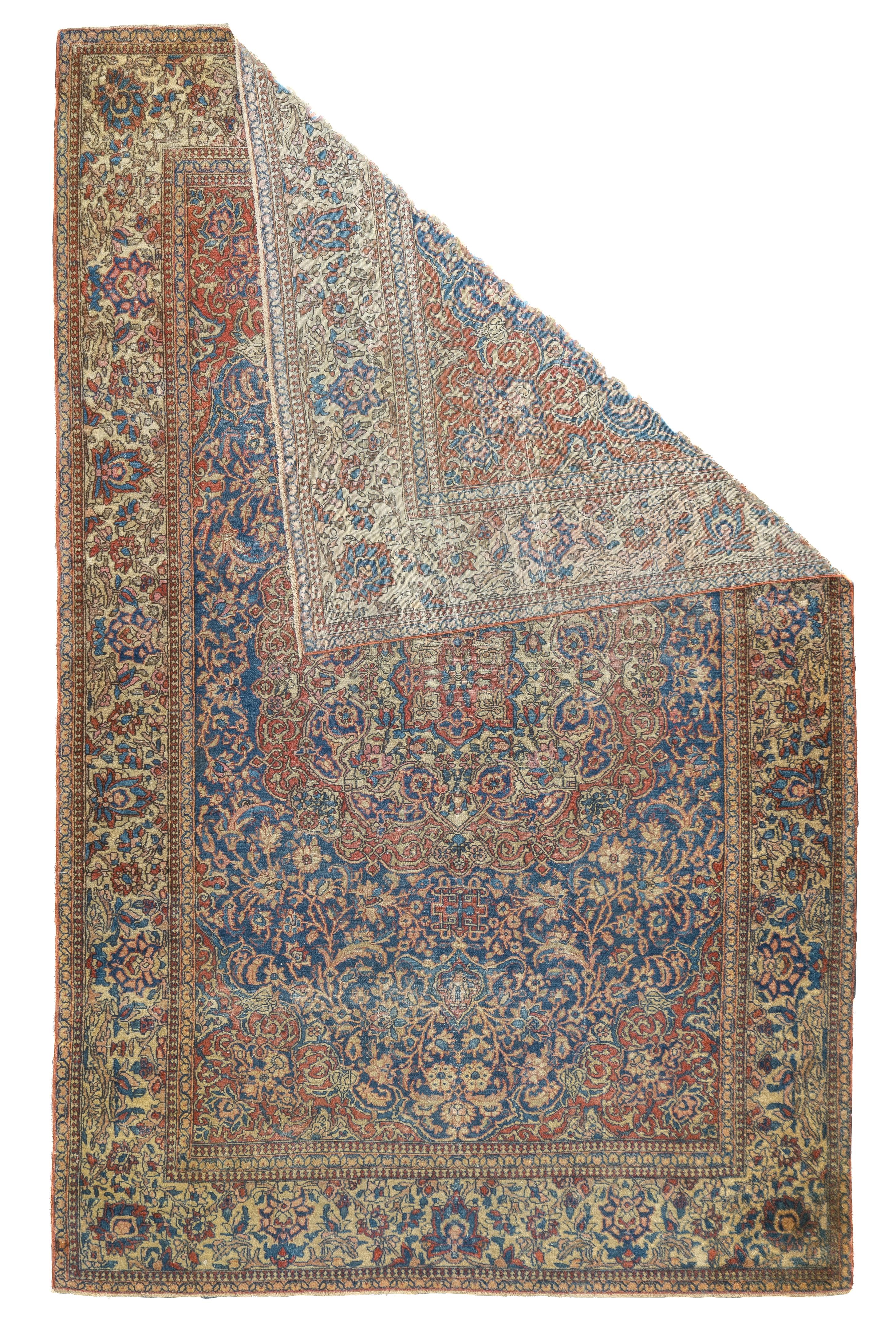 Tappeto antico persiano Isfahan 4'2