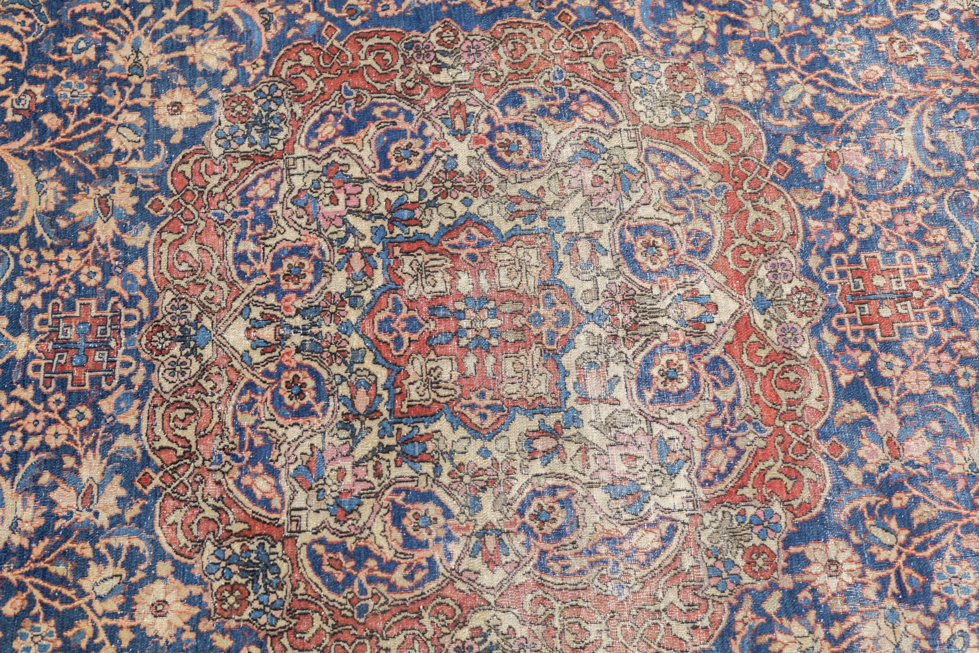 XX secolo Tappeto Isfahan persiano antico 4'2