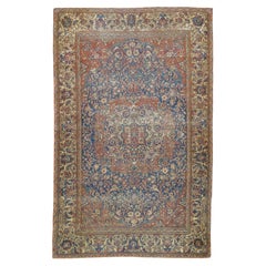 Antique Persian Isfahan Rug 4’2" x 6’7"