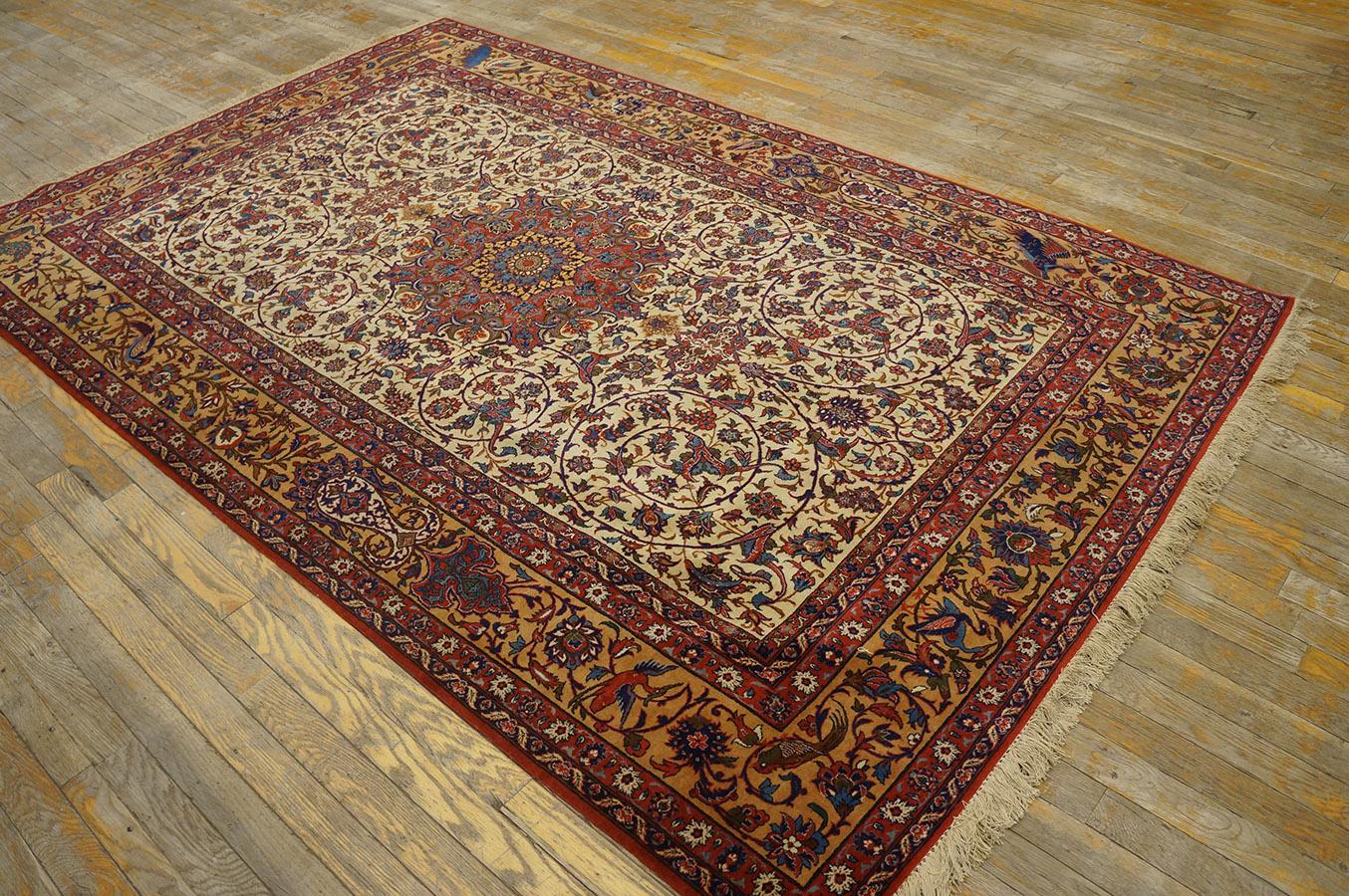 Hand-Knotted Early 20th Century Persian Isfahan ( 5' x 7' 10'' - 152 x 238 )