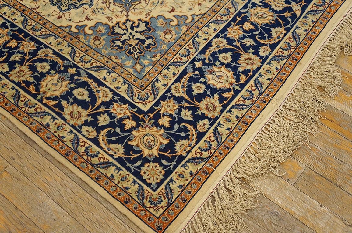 Antique Persian Isfahan Rug 5' 1