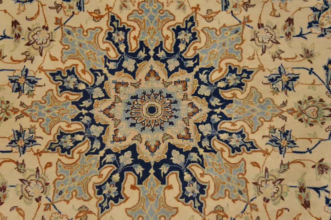 Wool Antique Persian Isfahan Rug 5' 1