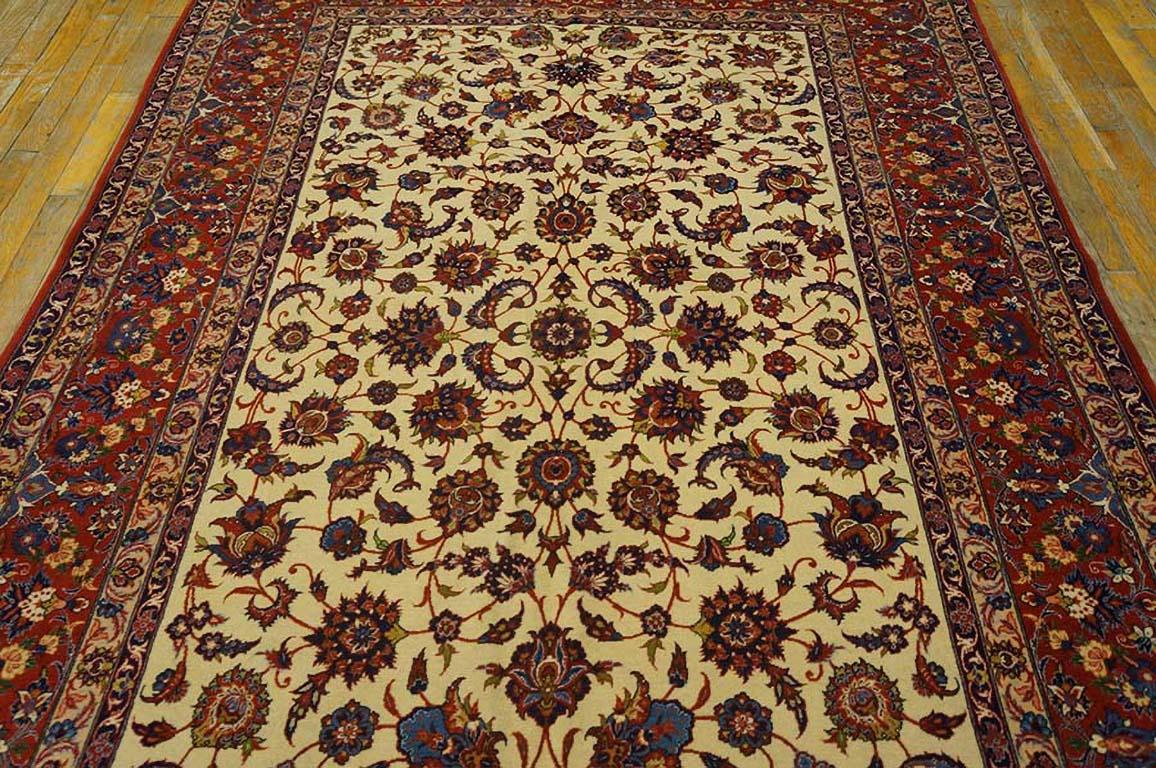 Mid 20th Century Persian Isfahan Carpet ( 5'1
