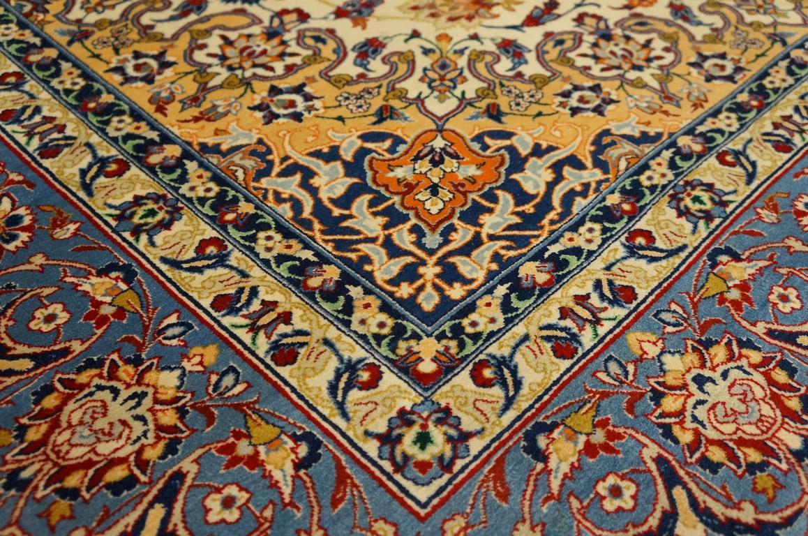 Antique Persian Isfahan Rug 5' 3