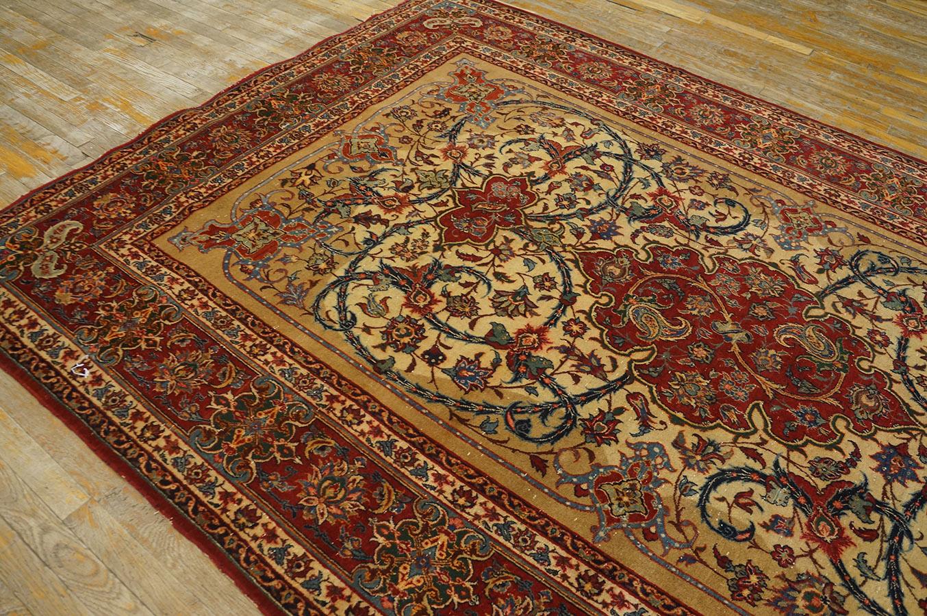1930er Jahre Persischer Isfahan Teppich ( 6'7'' x 10'4'' - 200 x 315 ) im Angebot 2