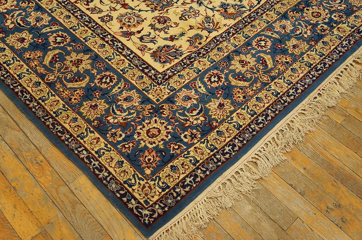 Hand-Knotted Antique Persian Isfahan Rug 7' 0