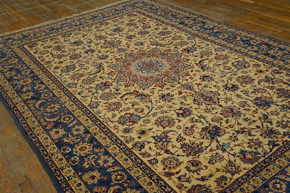 Antique Persian Isfahan Rug 7' 0