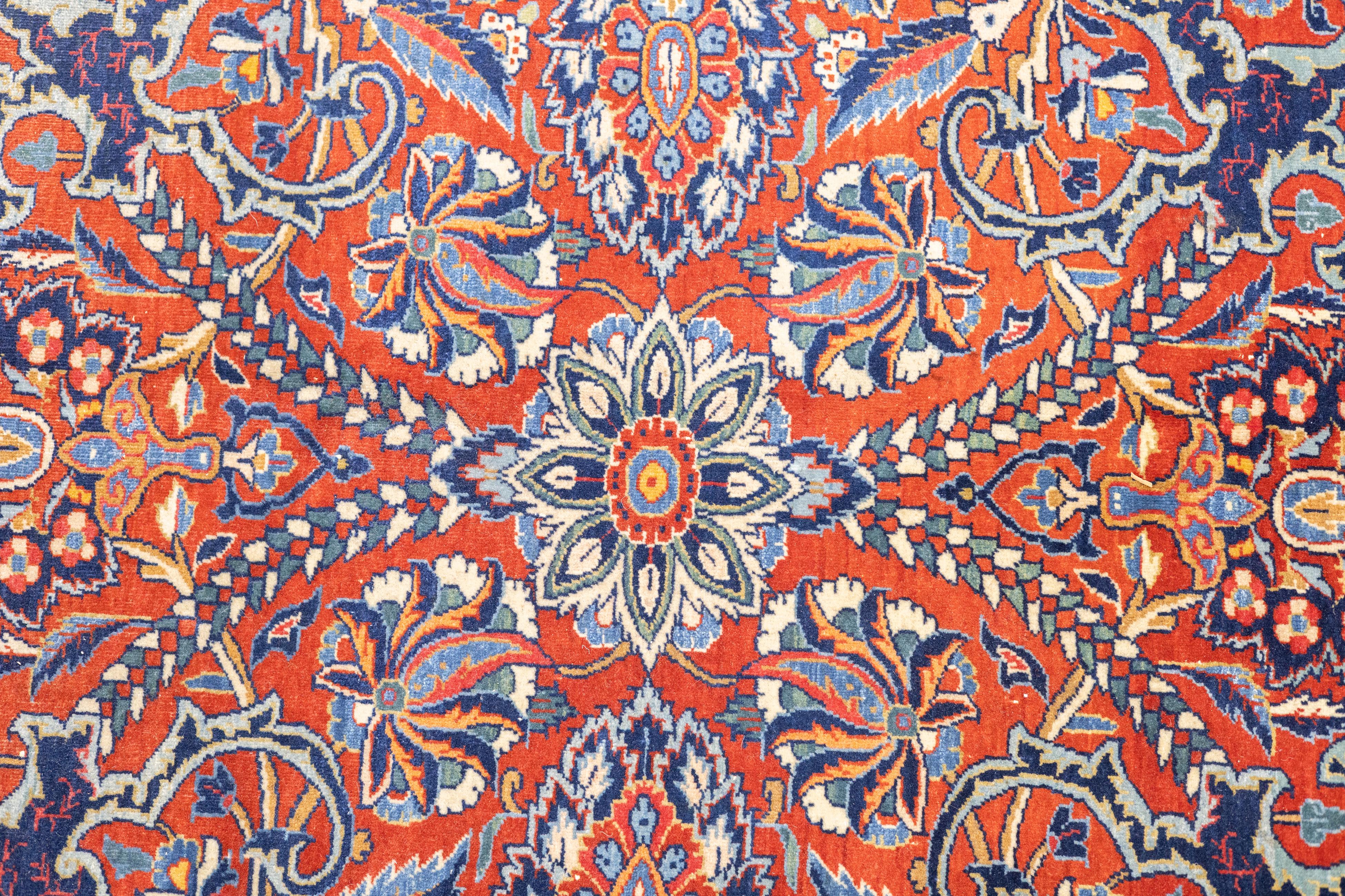 Antique Persian Isfahan Rug 9'0