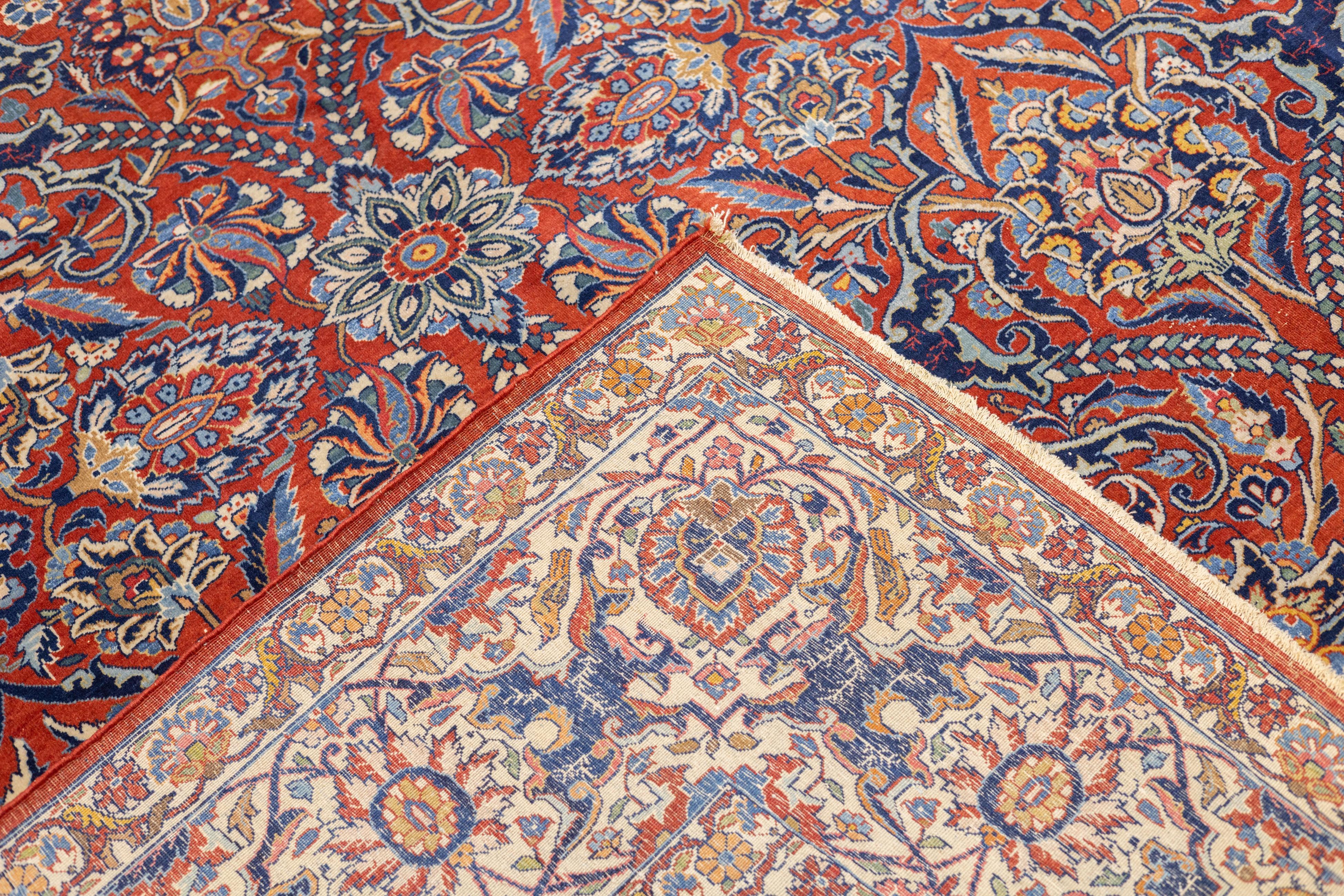 Antique Persian Isfahan Rug 9'0