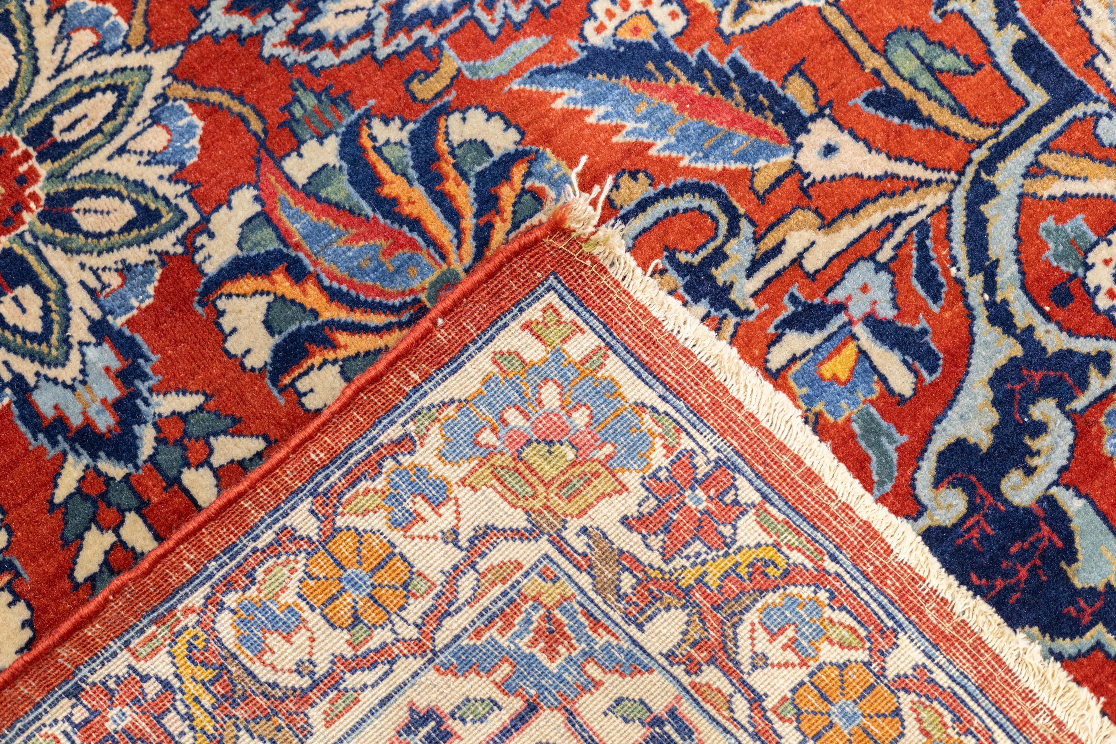 Antique Persian Isfahan Rug 9'0
