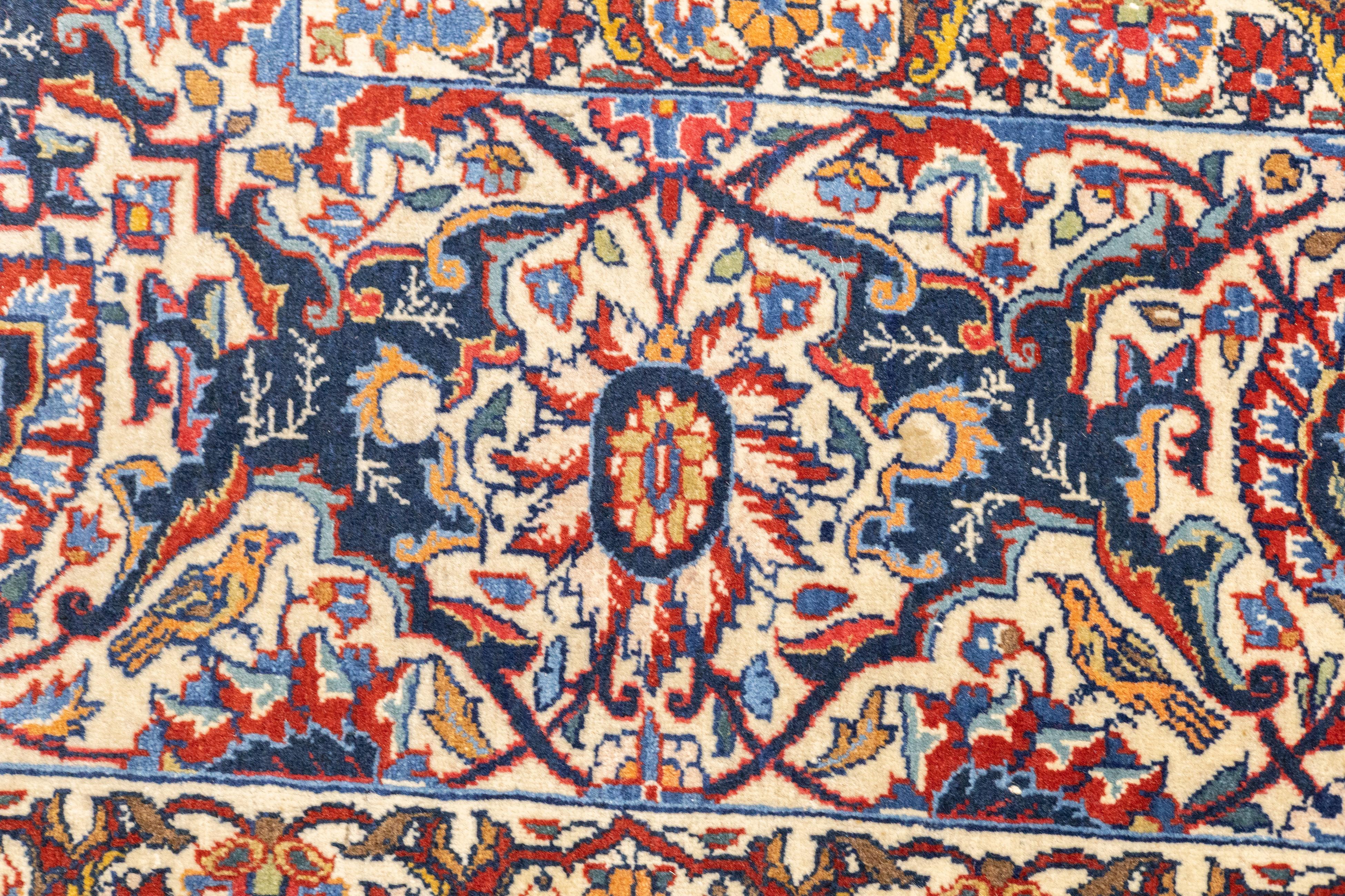 Antique Persian Isfahan Rug 9'0