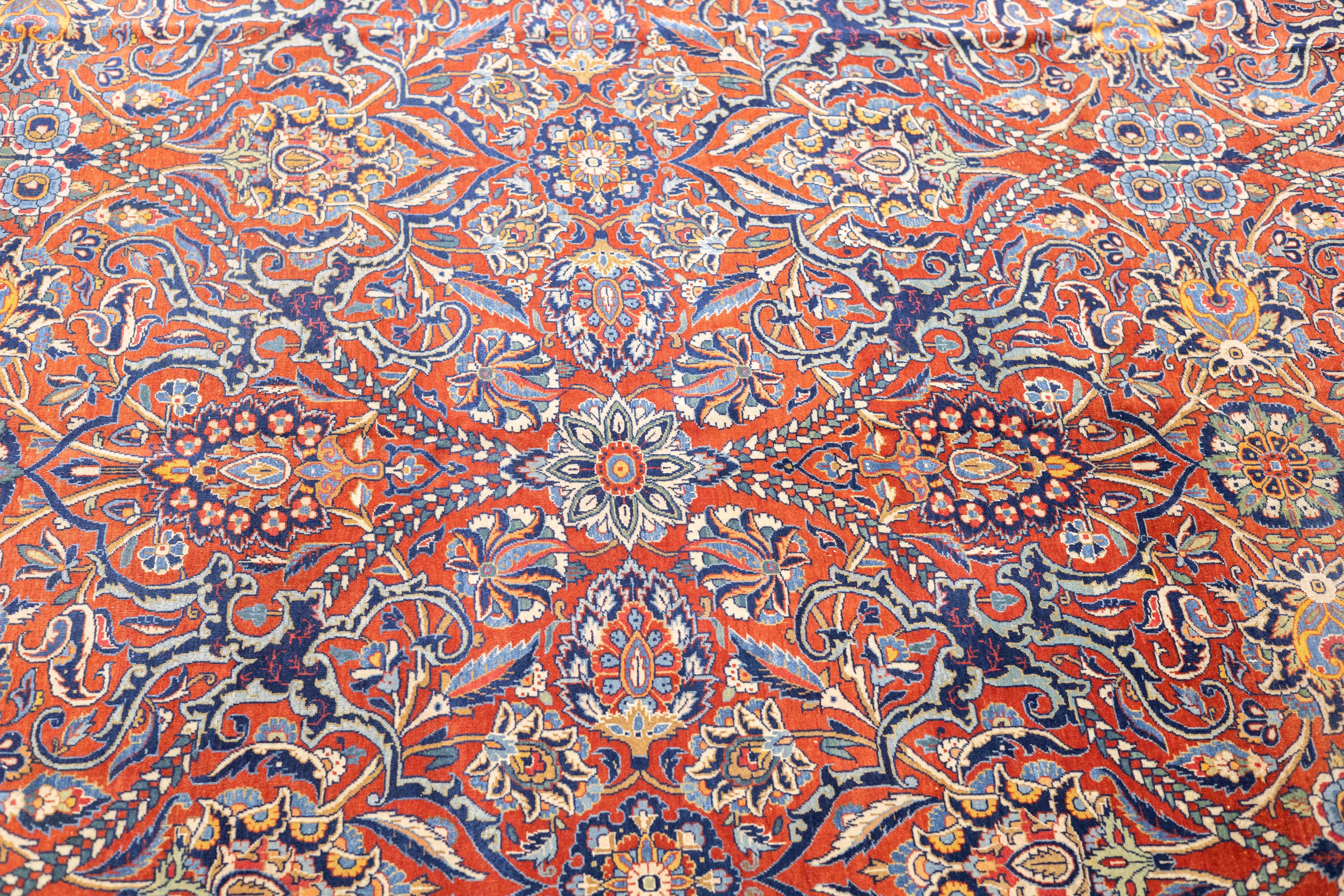 Antique Persian Isfahan Rug 9'0