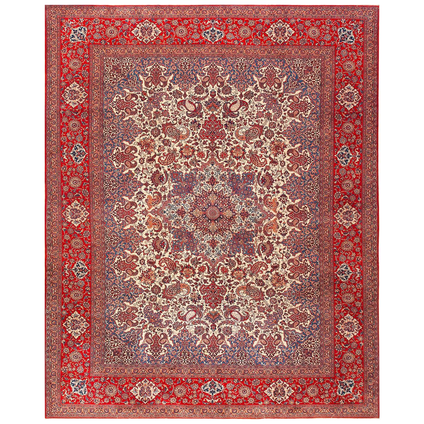 Antique Persian Isfahan Rug For Sale