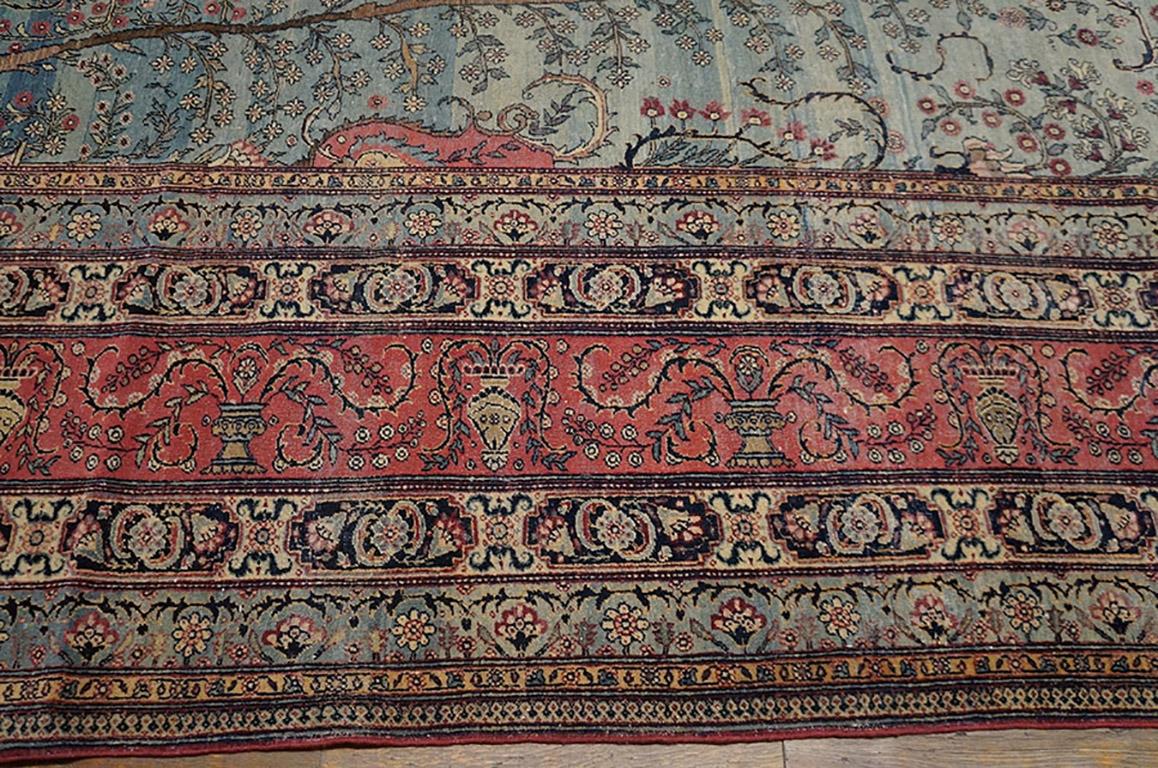 Late 19th Century Persian Tehran Carpet ( 9'6