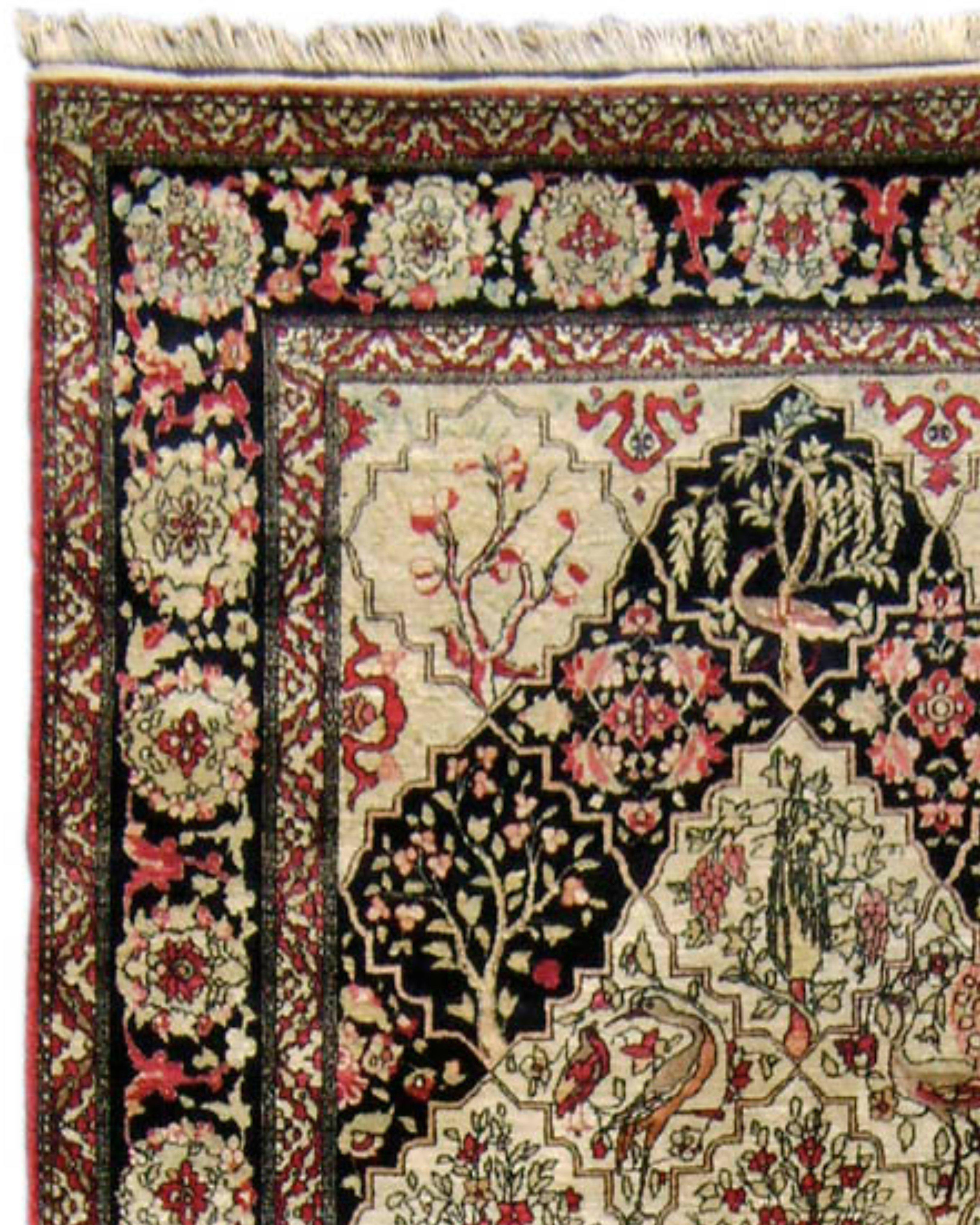 Antiker persischer Isfahan-Teppich, frühes 20. Jahrhundert (Persisch) im Angebot