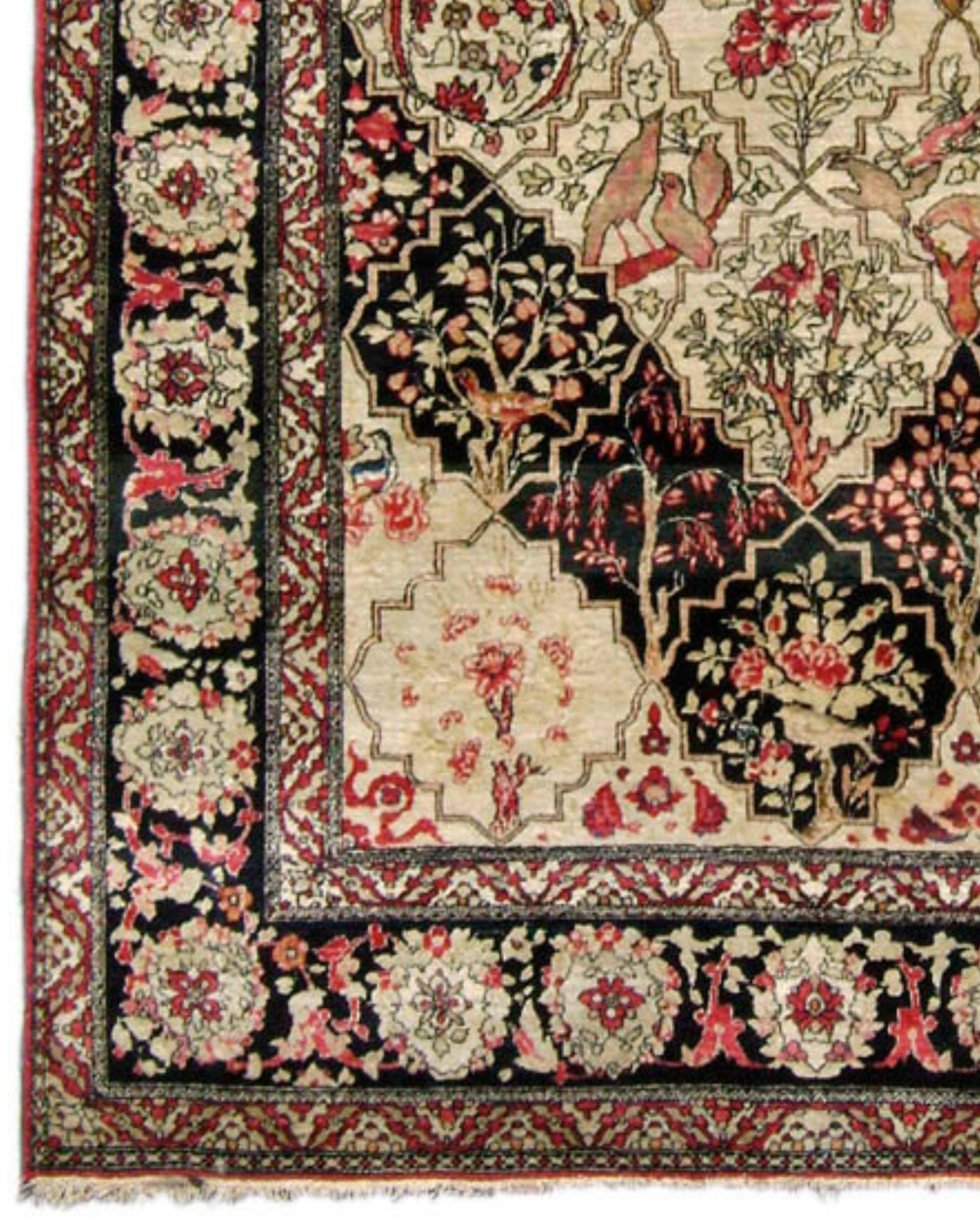 Antiker persischer Isfahan-Teppich, frühes 20. Jahrhundert (Handgeknüpft) im Angebot