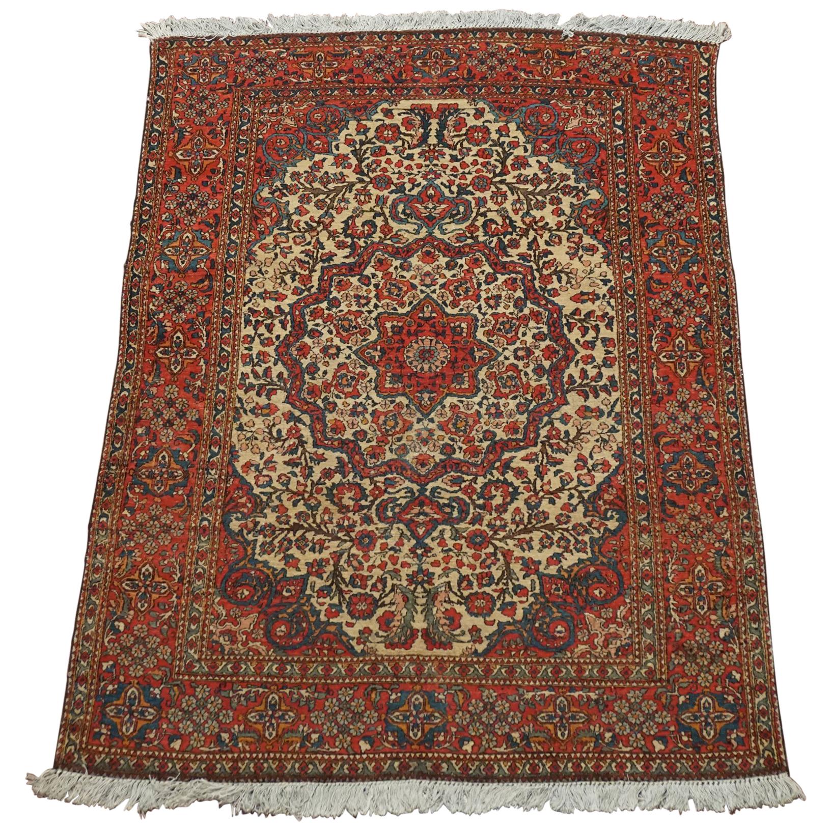 Antique Persian Isfahan Rug For Sale