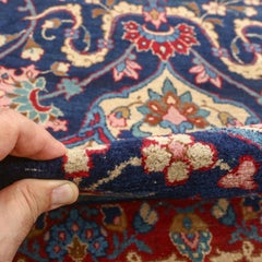 Antique Persian Isfahan Rug - Size: 14'4 X 10'2