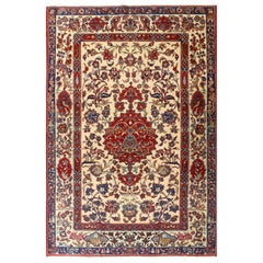 Antique Persian Isfahan Rug - Size: 6'0x4'2