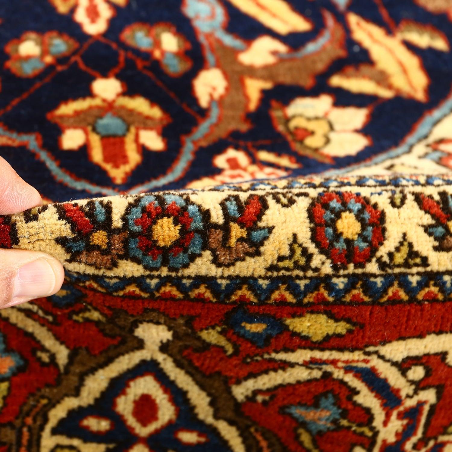 Isfahan rugs are renowned for their exceptional quality, intricate designs, and rich cultural heritage. Handwoven in the historic city of Isfahan, these rugs feature a blend of luxurious wool and silk, creating a stunning contrast of texture and