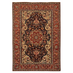Antique Persian Isfahan Rug - Size: 6'10x4'10