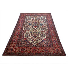 Antique Persian Isfahan Rug - Size: 7ft 1in x 4ft 7in