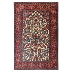 Antique Persian Isfahan Rug - Size: 7ft 1in x 4ft 7in