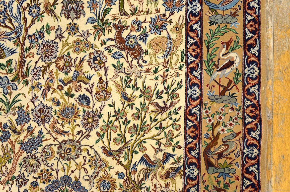 Mid 20th Century Persian Isfahan Carpet ( 3'7