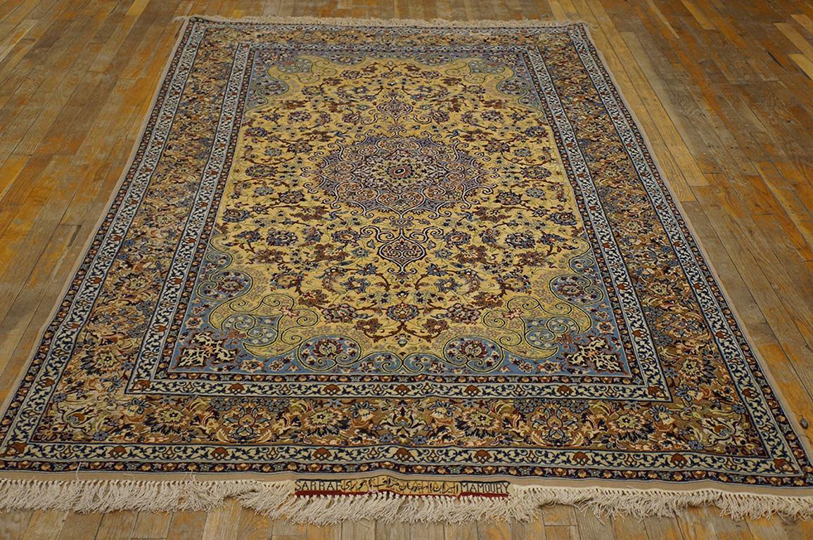Persischer Isfahan-Teppich aus der Mitte des 20. Jahrhunderts von 
