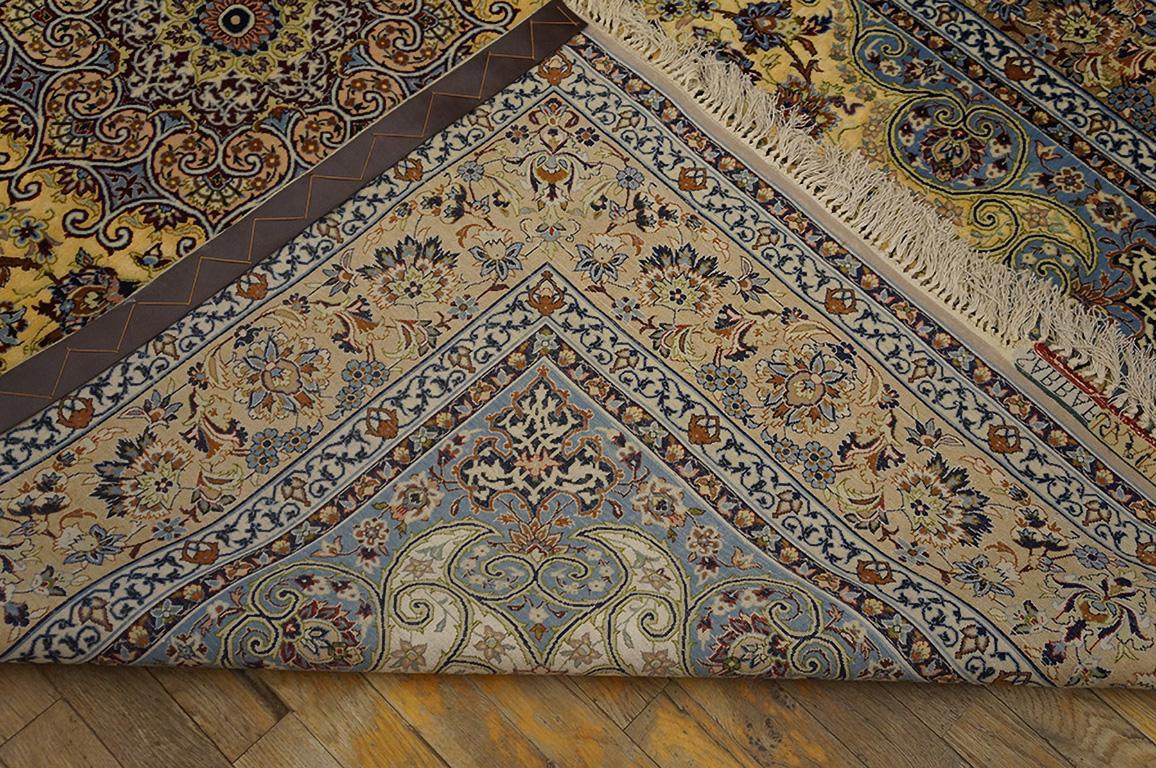 Persischer Isfahan-Teppich von „Sarraf Mamoury“ aus der Mitte des 20. Jahrhunderts (5' x 8'153 x 243) im Angebot 1