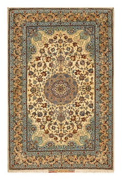 Vintage Mid 20th Century Persian Isfahan Carpet by "Sarraf Mamoury" (5' x 8'-153 x 243)