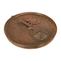 Antique Persian Islamic Arabic Brass Qibla Mecca Zodiac Compass Astrolabe 1880