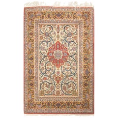 Antiker persischer Isphahan-Teppich