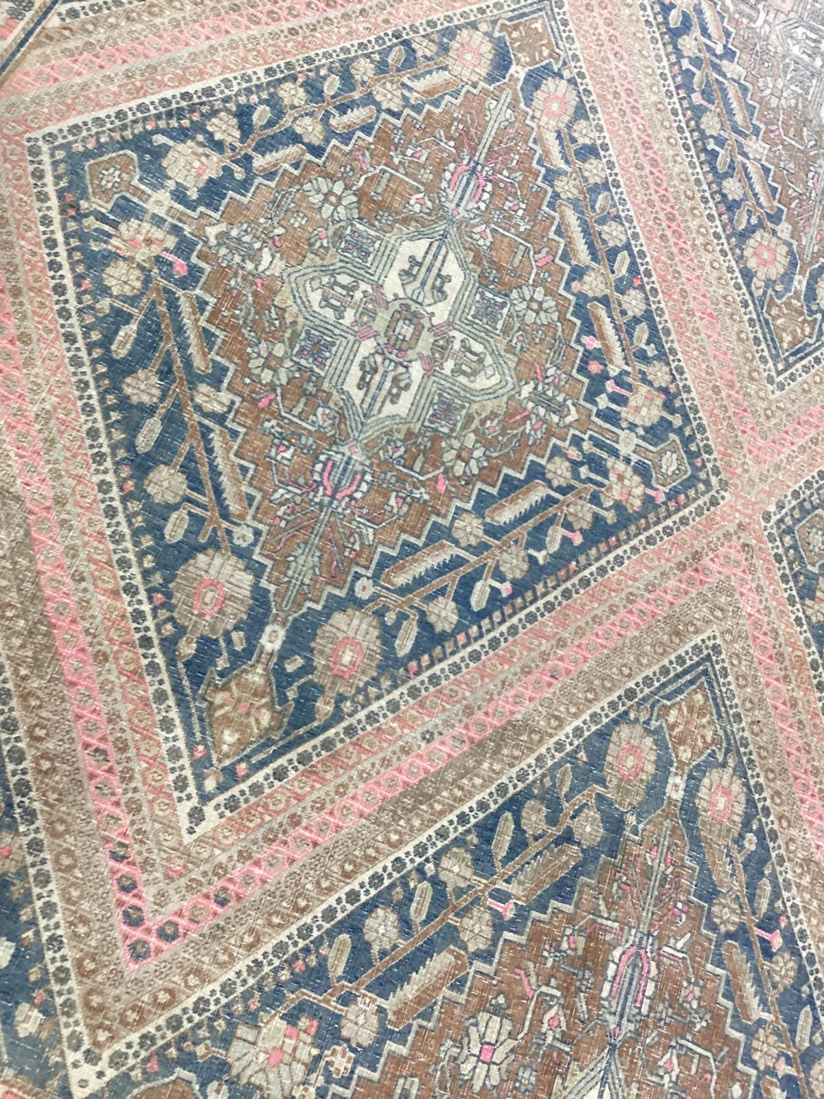 Antique Persian Joshagan Rug 11’x 17’ In Good Condition For Sale In Sag Harbor, NY