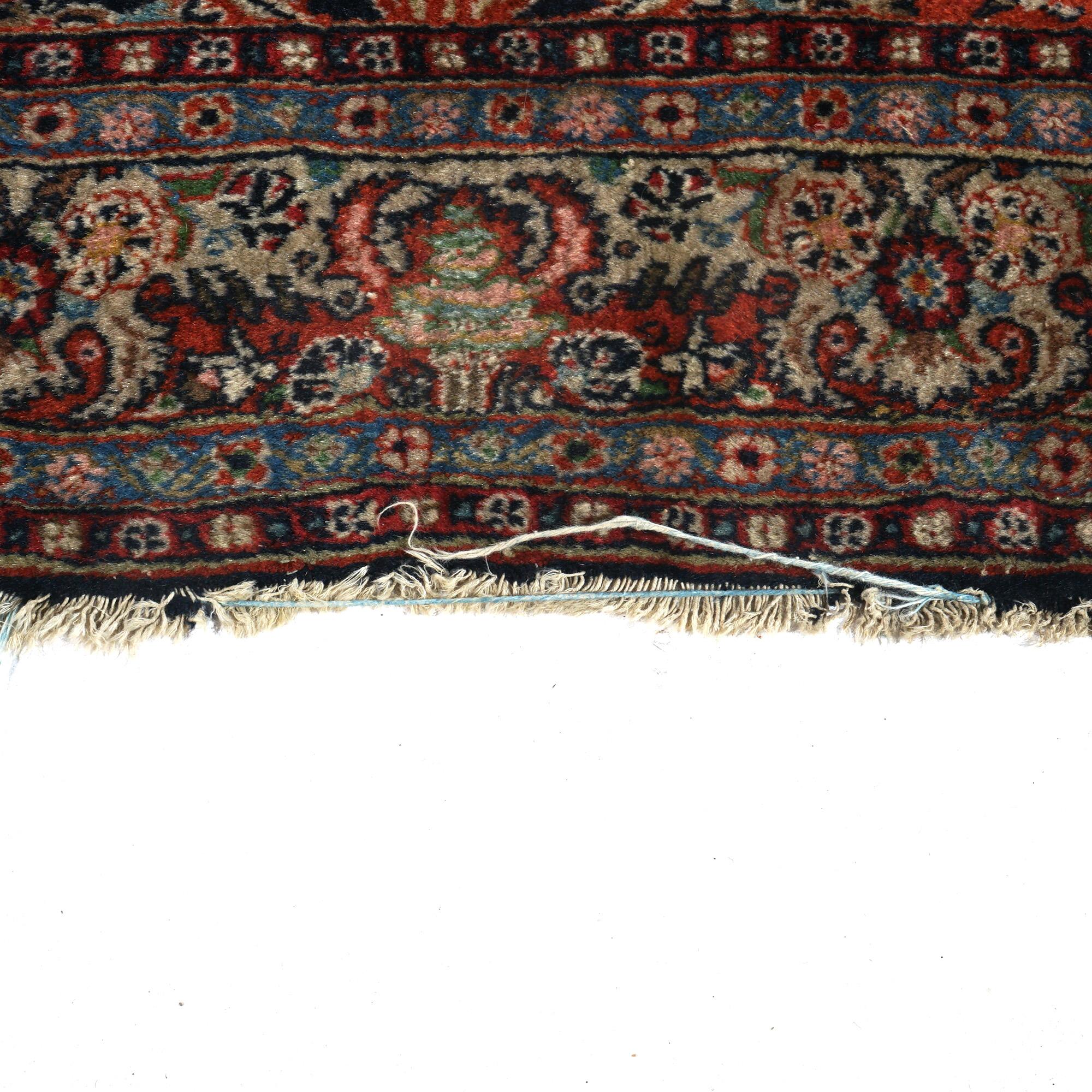 Antike persische Jozan Sarouk 5'x7' Wollteppich mit Allover Floral Design C1920 im Angebot 4