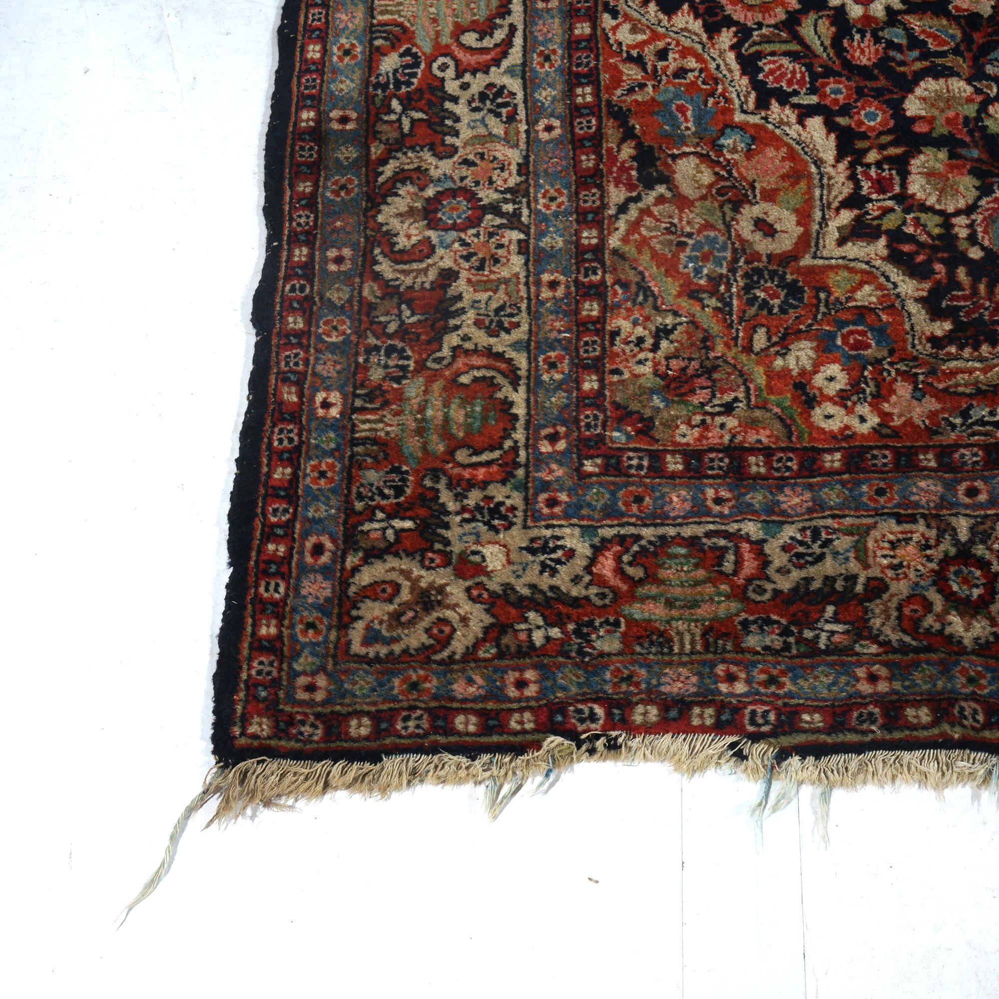 Antike persische Jozan Sarouk 5'x7' Wollteppich mit Allover Floral Design C1920 (Asiatisch) im Angebot